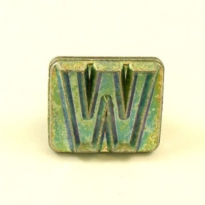 19mm Block Letter W Embossing Stamp